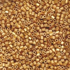 8/0 Cut Matte 24kt Gold Plated Miyuki 50 Gram Bag (191F)