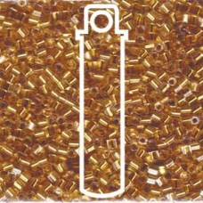 8/0 Cut 24kt Gold Lined Crystal Miyuki Apprx 20gm Tube (195)