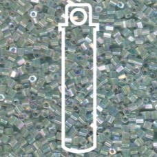 8/0 Cut Seafoam Lined Crystal Ab Miyuki Apprx 20gm Tube (2780)