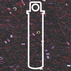 8/0 Cut Garnet Lined Ruby Ab Miyuki Apprx 20gm Tube (367)