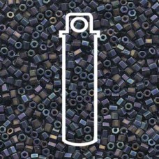 8/0 Cut Miyuki Matte Black Ab-appr 20gm Tube (401FR)