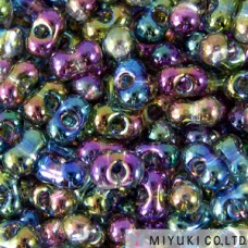 Berry 2.5 X 4.5mm Dk Tr Grey Rnbw Lstr- 100 Gm/bg (2440)