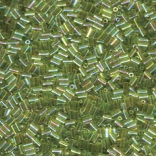 Bugle #1 (3mm) Miyuki 250 Gram Bag Tr Chartreuse Ab (258)