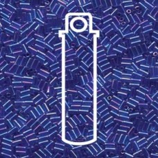 Bugle #1 (3mm) Cobalt Lnd Sapphire Ab-aprx 19.5gm/tb (353)