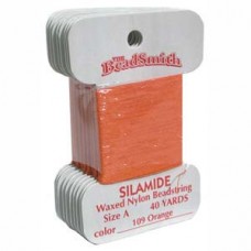 Silamide Thread A Orange 40yd Crd
