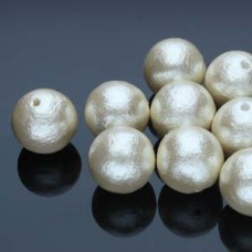 Cotton Pearls 12mm Off White 200 Pcs/bg
