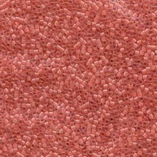 Delica 10/0 Lined Rose Pink Ab 100gm Bg (DBM0070)