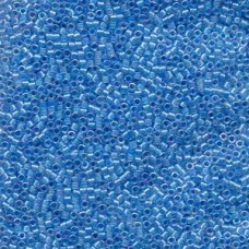 Delica Bead Lined Lt Blue Ab 100gm Bg (DB076)