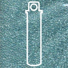 Delica 10/0 Lined Aqua Blue Ab -apx 7.2gm (DBM0079)