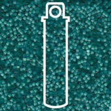 11/0 Delica Dyed Aqua Grn Silk Stn-apx 6.2 Gm (DB1813)