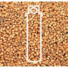 11/0 Delica Duracoat Glvnzd Mtt Yellow Gold-apprx 7.2gm (DB1833F)