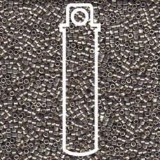 11/0 Delica Duracoat Glvn Lt Smky Pewter-7.2gm Tb (DB1851)