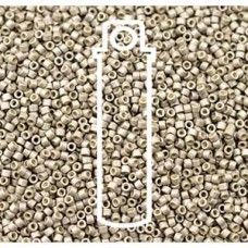 11/0 Delica Duracoat Glvnzd Mtt Lt Pewter-apprx 7.2gm (DB1851F)