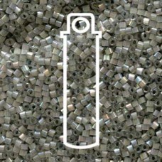 Delica 11/0 Silk Inside Dyed Pewter Ab -7.2gm/tb (DB1877)