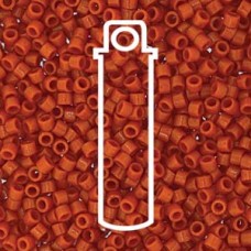 11/0 Delica Duracoat Opq Persimmon -aprx 7.2gm/tb (DB2108)