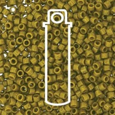 11/0 Delica Duracoat Opq Spanish Olive -aprx 7.2gm/tb (DB2141)