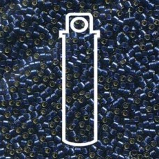 Delica 11/0 Duracoat Navy Blue Silver Lined Dyed-7.2gm/tb (DB2191)