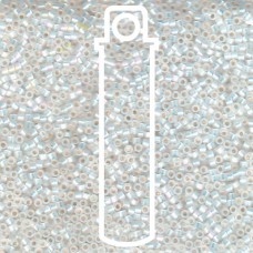 15/0 Delica White Opal Ab -apx 7gm (DBS0222)