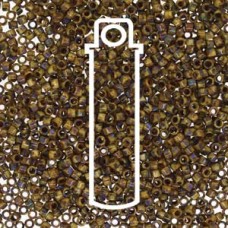 11/0 Delica Picasso Brown Tan Matte -apx 7.2gm/tb (DB2267)