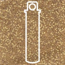 15/0 Delica 24kt Lined Cream-apx 7gm Opal (DBS0230)