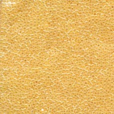 Delica 10/0 Lined Crystal/ Yellow Luster-100 Gm Bag (DBM0233)