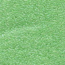 Delica 10/0 Lined Crystal/green 100 Gm Bag (DBM0237)