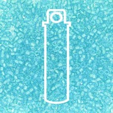 Delica Bd Fancy Lined Aqua Apx 7.2gm/tb (DB2382)