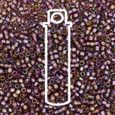 Delica Bd Fancy Lined Old Rose Apx 7.2gm/tb (DB2390)