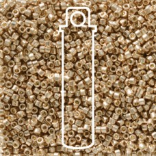 11/0 Delica Duracoat Galv Lt Champagne Aprx 7.2 Gm