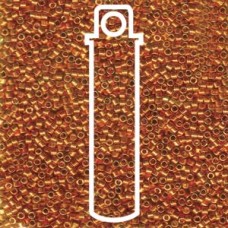 Delica Bd Galvanized Tangerine Dyed- Aprx 7.2gm (DB421)