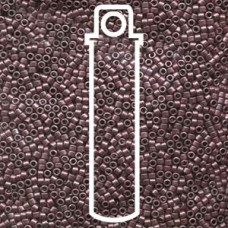 Delica Bd Glvnzed Dk.gry/mauve Dyed- Aprx 7.2gm (DB462)