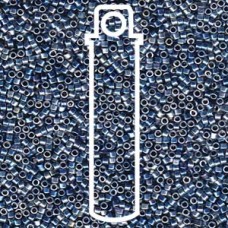 11/0 Delica Palladium Blue Gold Iris- 7.2gm (DB544)