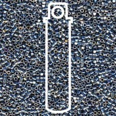 11/0 Delica Palladium Slvr Blu Gld Iris-7.2gm (DB545)