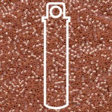 Delica Bead S/l Peach-alabastr Dyed- Aprx 7.2gm (DB622)