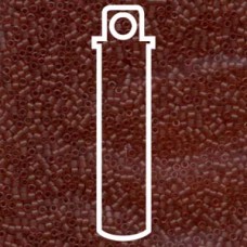 Delica Bd Dyed Matte Transp Salmon- Aprx 7.2gm (DB773)