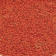 Delica Bd Dyed Matte Opaque 100gm Bag Vermillion (DB795)