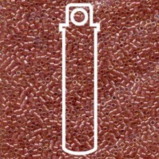 Delica Bd Sparkling Salmon Lined Topaz- Aprx 7.2gm (DB913)