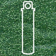 Delica Bd Sparkling Lt Green Lined Chrtrs- Aprx 7.2gm (DB916)