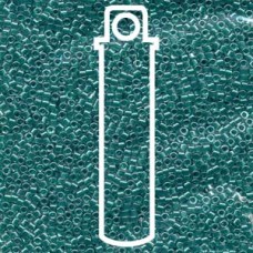 Delica Bd Sparkling Teal Lined Crystal- Aprx 7.2gm (DB918)