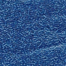 Delica Bd Sprklng Cerulean Blu 100gm Bag Lined Crystal (DB920)