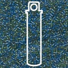 Delica Bd Lined Green/blue Mix Aprx 7.2 Gm (DB985)