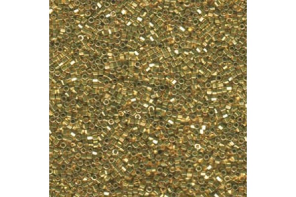 Delica Bead Lt. 24kt Gold Plated Hex Cut/ 50 Gm (DBC0034-50)