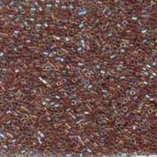 Delica Bead Lined Dk Topaz Ab Hex Cut/ 100 Gm (DBC0088)