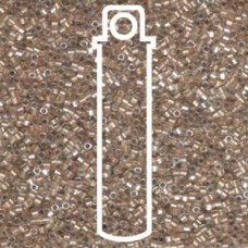 Delica Bead Sprkl Lt Brz Ln Crys Hx Cut-aprx 7.2 Gm (DBC0907)