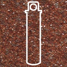 Delica Bead Sprkl Dk Ambr Crys Hx Cut-aprx 7.2 Gm (DBC0915)