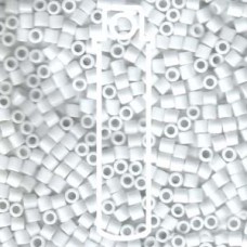 Delica 8/0 Opaque Chalk White Apx 6.8gm (DBL-0200) Delica 8/0 Opaque Chalk White Apx 6.8gm (DBL-0200)