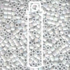 Delica 8/0 White Pearl Ab Apx 6.8gm (DBL-0202) Delica 8/0 White Pearl Ab Apx 6.8gm (DBL-0202)