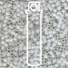 Delica 8/0 Gilt Lined White Opal Apx 6.8gm (DBL-0221) Delica 8/0 Gilt Lined White Opal Apx 6.8gm (DBL-0221)