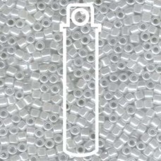 Delica 8/0 Lined Crystal/white Luster Apx 6.8gm (DBL-0231) Delica 8/0 Lined Crystal/white Luster Apx 6.8gm (DBL-0231)
