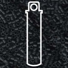 Delica 8/0 Matte Black Apx 6.8gm (DBL-0310) Delica 8/0 Matte Black Apx 6.8gm (DBL-0310)